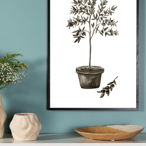 Oliivist plakat Siseruumid Homewell