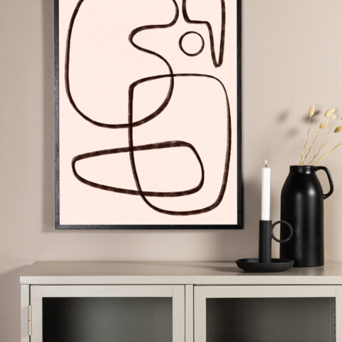 Line art Plakat Siseruumid Homewell