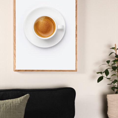 Rasvase kohvi plakat Siseruumid Homewell