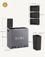 Prügikast Köök Homewell 16