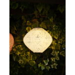 HarwoodiSisustus latern, laetav, integreeritud päikesepaneeliga, valge Sisustus