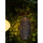 Foxdale’iSisustus laterna, laetav, integreeritud päikesepaneeliga, hall Sisustus