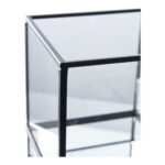 Küünlajalg küünlajalg, metall/klaas, must, 12×15 cm. Sisustus