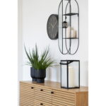 Almonte latern, metall/klaas, must Sisustus