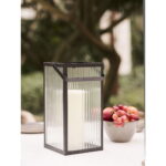 Almonte latern, metall/klaas, must Sisustus