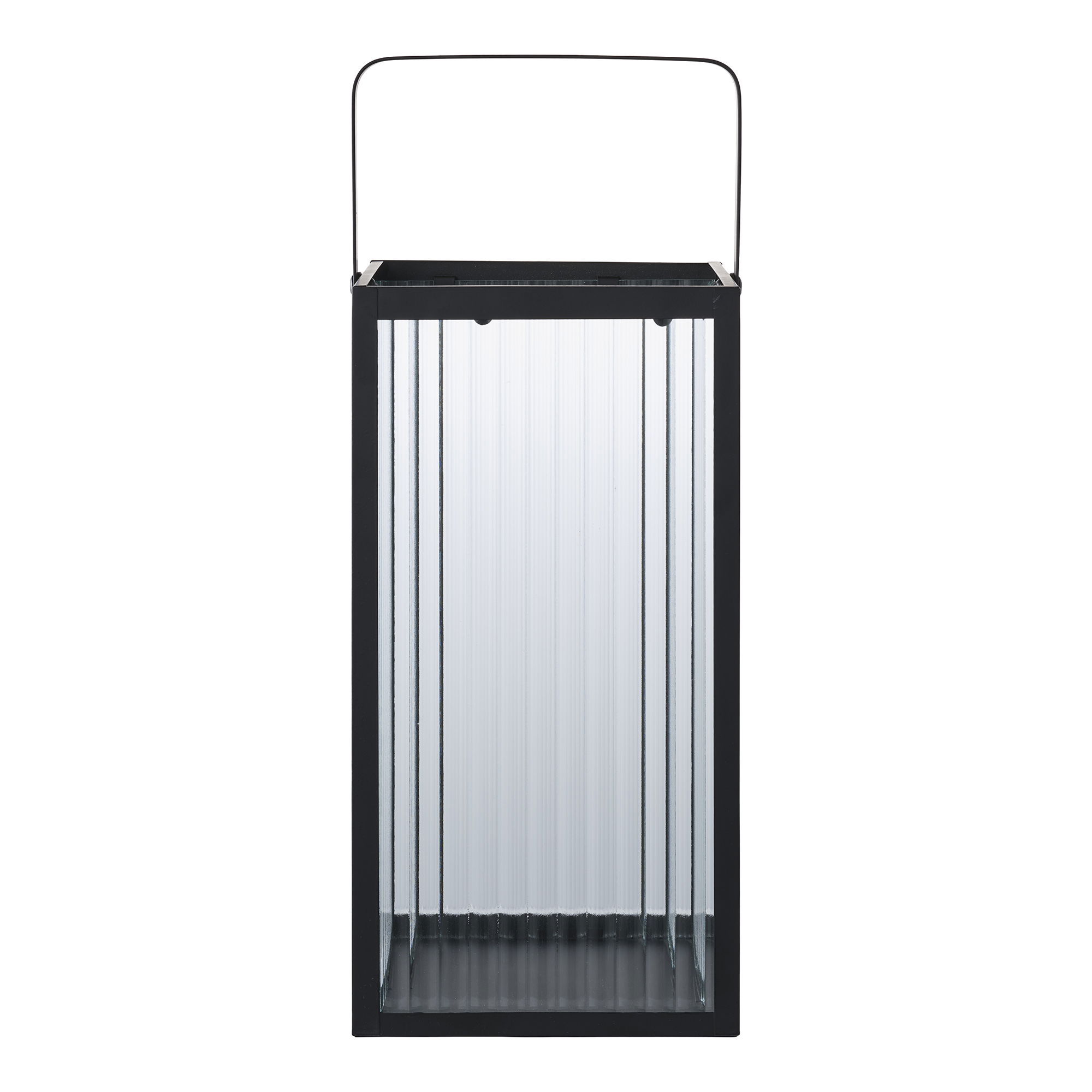 Almonte latern, metall/klaas, must Sisustus Almonte latern, metall/klaas, must Sisustus