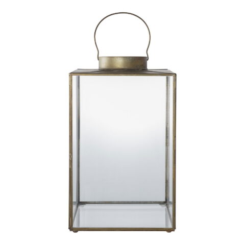 Mohali latern, metall/klaas, antiikse messingi imitatsioon Sisustus