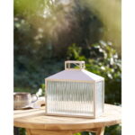 Lucca laterna, metall/klaas, beež/hall Sisustus