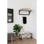 Lucena latern, metall/klaas, must Sisustus