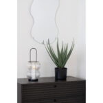 Lucena latern, metall/klaas, must Sisustus