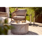 Herslevi latern, klaas/metall, antiikmessingist imitatsioon, 12x12x49 cm Valgustid