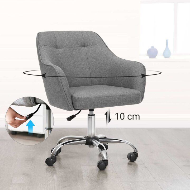 Kontoritool 60.8x58x86/96cm hall Kontoritoolid