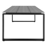 Denveri söögilaud halli mittepuidust lauasisustus > sisustustekstiil ja musta värvi jalaga, 210x100x75 cm Söögilauad Homewell 11