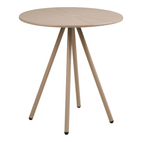 Barletta bistroolaud, polüpropüleen/teras, hallikaspruun, ø70×73,5 cm Söögilauad Homewell