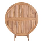Oviedo söögilaud, tiikpuu, naturaalne, ø100×75 cm Söögilauad Homewell 11