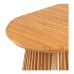 Berja söögilaud, tiikpuu, naturaalne, 90x200x75 cm Söögilauad