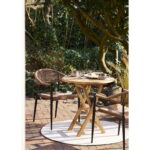 Oviedo abilaud tiikpuust, naturaalne, ø70×75 cm Söögilauad Homewell 14