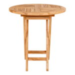 Oviedo abilaud tiikpuust, naturaalne, ø70×75 cm Söögilauad Homewell 11