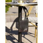 Bistroo bistroolaud, marmori imitatsioon, valge kuldse servaga, mustad jalad, alumiinium, ø60×73 cm Söögilauad Homewell 19