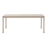Alcudia söögilaud, alumiinium/keraamika, liivakarva, 90x200x74 cm Söögilauad