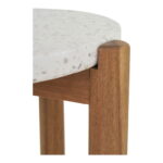 Terracina abilaud, akaatsia/terrazzo, valge/naturaalne, ø37×48 cm Söögilauad ja toolid aeda Homewell 13