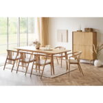 Darwin and Agustin söögikomplekt – söögilaud ja 6 söögitooli Laud 6 tooliga