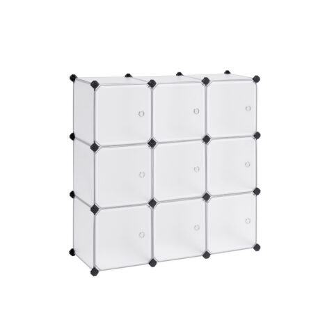 Plastikust hoiukarbid 93x31x93cm must, valge Pesukorvid ja hoiukastid