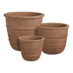 Kragholmi pott, terrakota, pruun, drenaažiavaga põhjas Sisustustooted