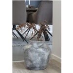 Santo dekoratiivvaas, terrakota, antiikne helehall, ø30×30 cm Sisustus