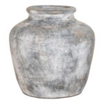 Santo dekoratiivvaas, terrakota, antiikne helehall, ø30×30 cm Sisustus