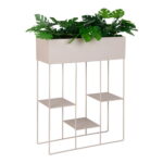 Rabo lillekast, terasest, 3 riiuliga, liivakarva, 25x60x80 cm Sisustus Homewell 9