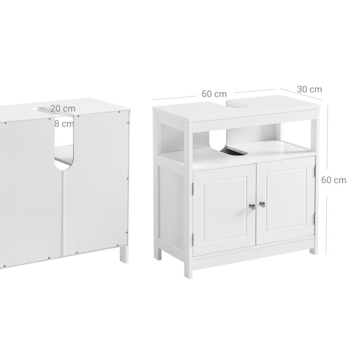 Valamu kapp 60x30x60cm, valge Vannitoakapid