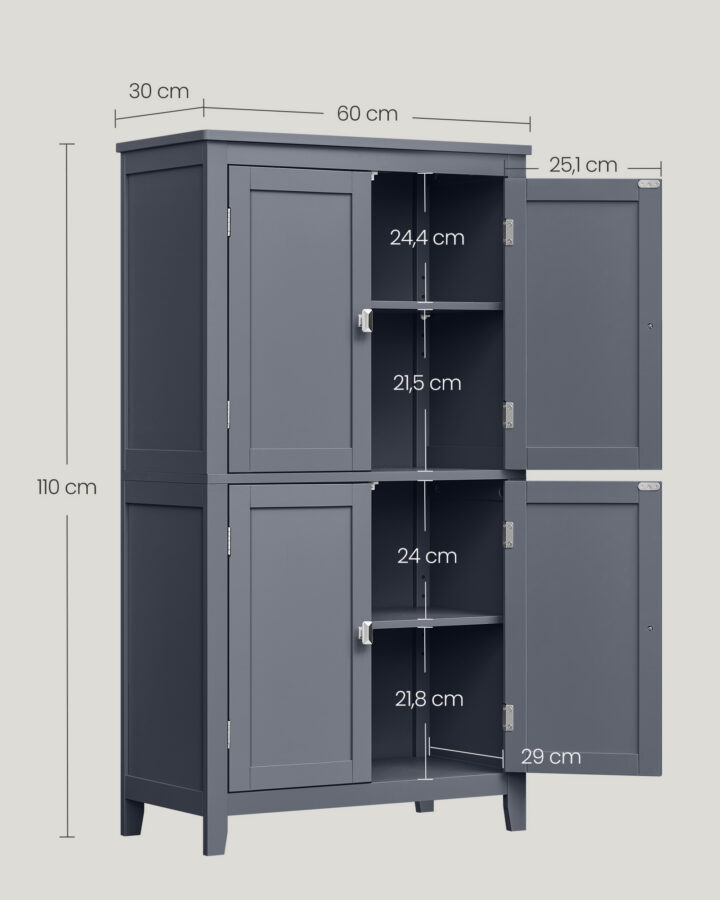 Vannitoa Kapp 60x30x110cm Vannitoakapid
