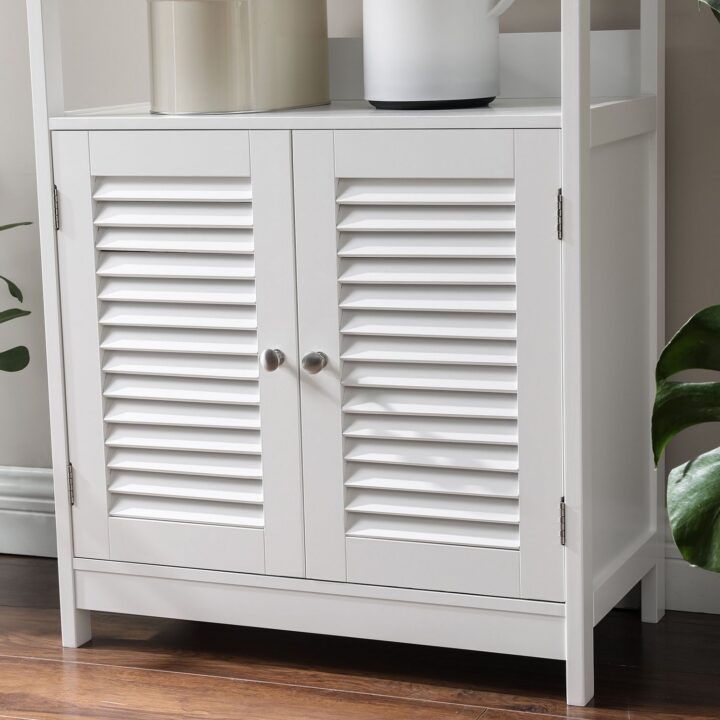 Vannitoa kapp 60×32.5x122cm, valge Vannitoakapid