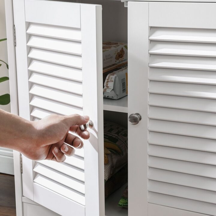 Vannitoa kapp 60×32.5x122cm, valge Vannitoakapid