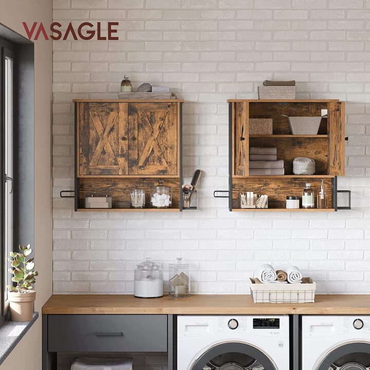 Valamu kapp 60x16x60cm, must, antiikhõbedane Vannitoakapid
