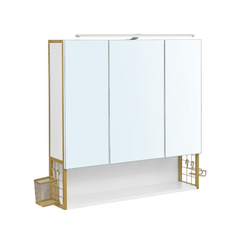 Peegelkapp, 70×16.3×70 cm, valge Vannitoakapid Homewell
