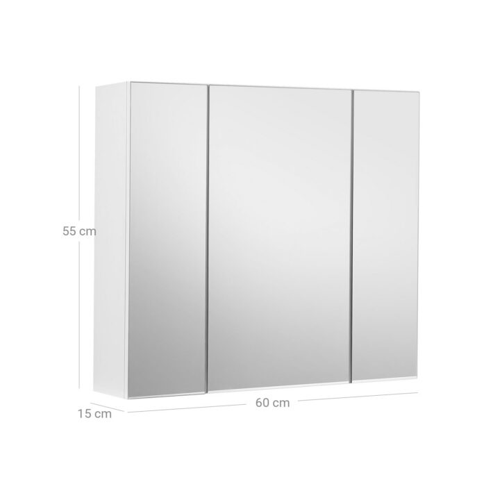 Peegelkapp 60x15x55cm, valge Vannitoakapid