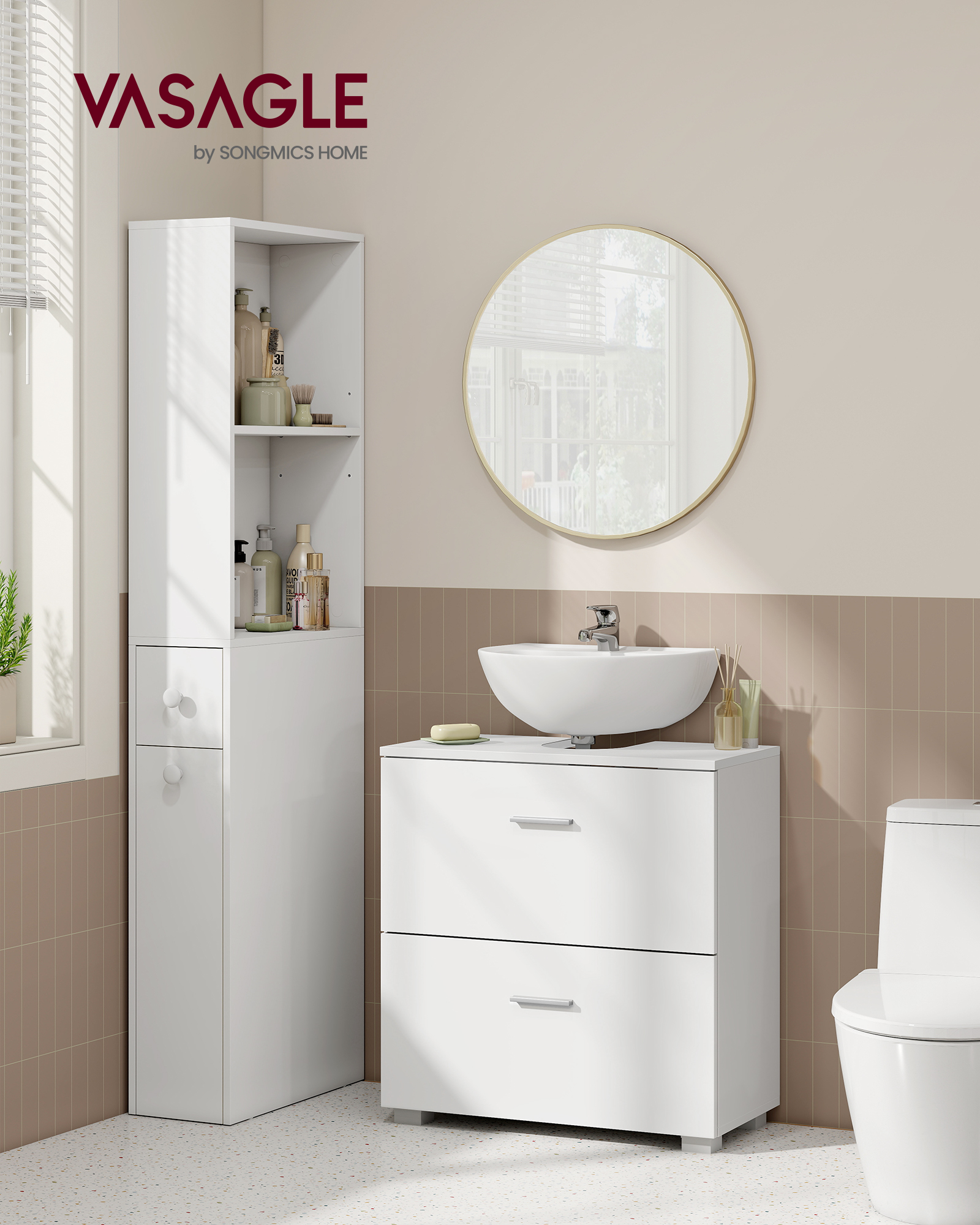 Valamukapp, 60x30x63.8 cm, valge Vannitoakapid Homewell Valamukapp, 60x30x63.8 cm, valge Vannitoakapid Homewell