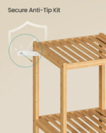 Viiekihiline originaalne bambusest kodune hoiuriiul Elutoamööbel Homewell 11