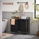 Pesukorv alusega 73x33x72cm rustikaalne pruun, must Pesukorvid ja hoiukastid