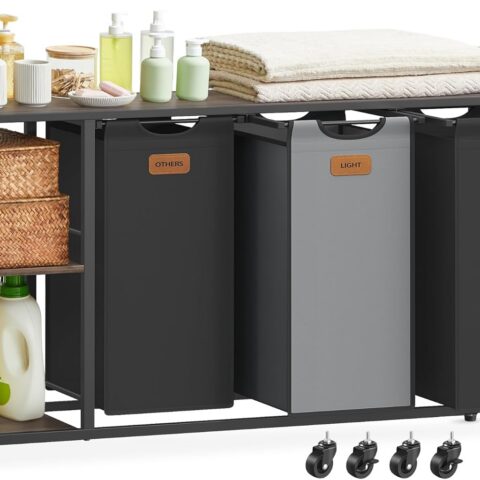 Pesukorv 117x33x80.5cm Riiulid