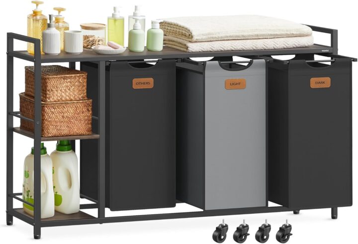 Pesukorv 117x33x80.5cm Riiulid