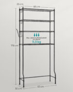 Hoiustamisriiul 83x30x179cm hall Vannitoariiulid