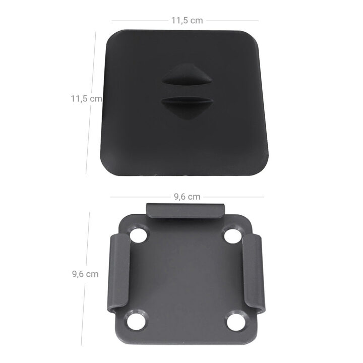 Seisujalats ja kate 11.2×11.2cm hall, must Päikesevarjud ja jalad