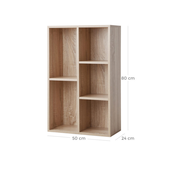Raamatukapp 80x50x24cm, looduslik Raamaturiiulid