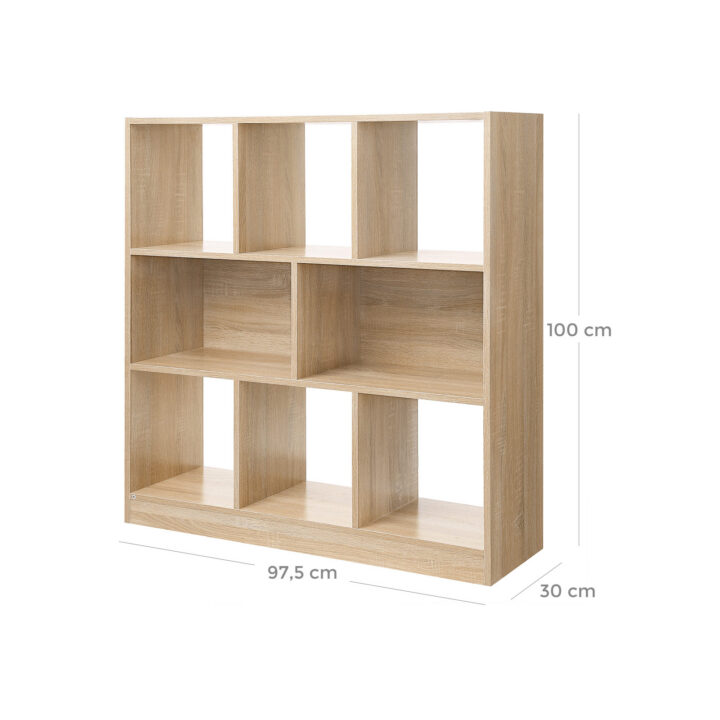Raamaturiiul 100×97.5x30cm, looduslik Raamaturiiulid
