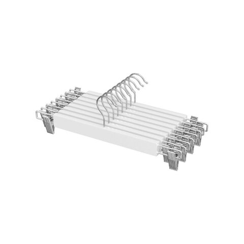 Riidepuud 34×1.2×12.5cm valge Puidust riidepuud