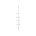 Nurgariiul 35x25x(85-305)cm valge Vannitoariiulid