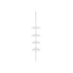 Nurgariiul 35x25x(85-305)cm valge Vannitoariiulid
